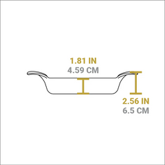 Heat-Treated 36 Ounce Oval Cast Iron Server