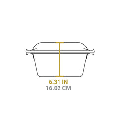 5 Quart Cast Iron Double Dutch Oven