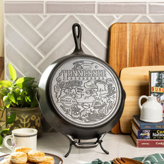 American Road Trip: 12 Inch Seasoned Cast Iron Skillet, Tennessee